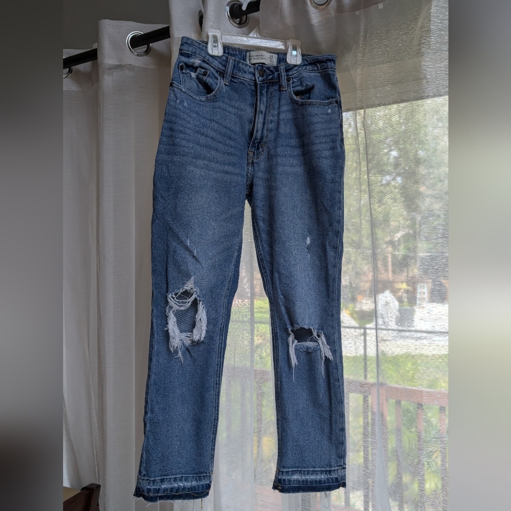Abercrombie and Fitch Curve Love Mom Jeans